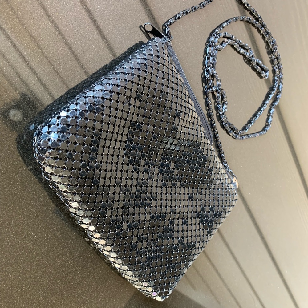 Black Mesh Evening Purse